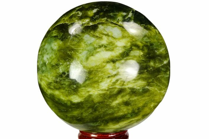 Polished Serpentine Sphere - Pakistan #109698